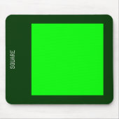 Platz - Grün und Grün Mousepad (Vorne)