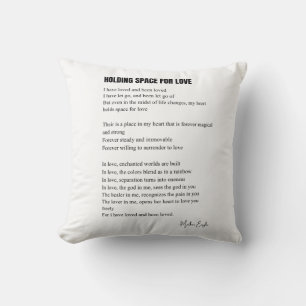 Platz halten für Liebesgedicht Kissen