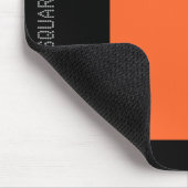 Platz: Herbst Orange und Schwarz Mousepad (Ecke)