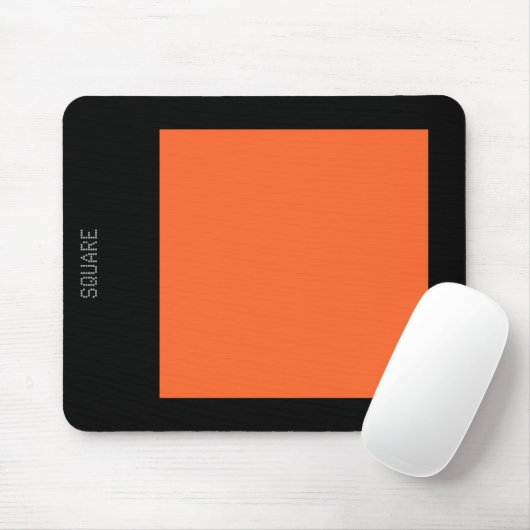 Platz: Herbst Orange und Schwarz Mousepad (Mit Mouse)