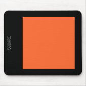 Platz: Herbst Orange und Schwarz Mousepad (Vorne)