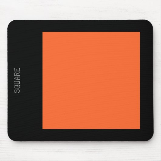 Platz: Herbst Orange und Schwarz Mousepad (Vorne)