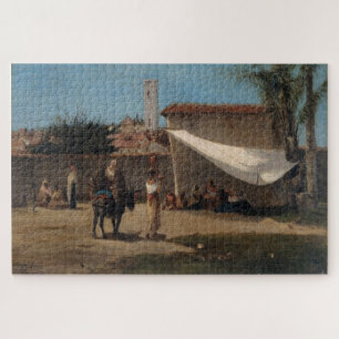 Platz in Caracas (1854) von Camille Pissarro Puzzle
