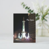 Platz in der Nacht Postkarte (Stehend Vorderseite)