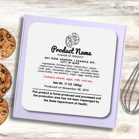 Platz Indiana Hütte Lebensmittelgesetze Quadratischer Aufkleber