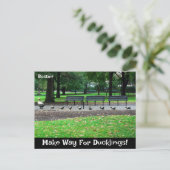 Platz machen für die Postkarte (Stehend Vorderseite)