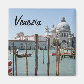 Platz Magnet von Venedig mit Text (Vorne)