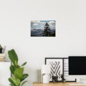 Platz mit Anzeige Poster (Heimbüro)