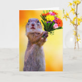 PLATZ MIT BLUME GEBURTSTAGSKARTE KARTE (Gelbe Blume)