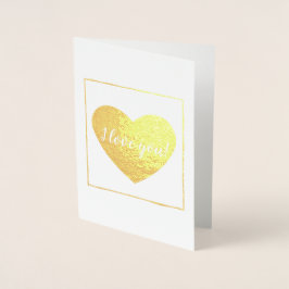 Platz mit Herz-I-Liebe Folienkarte