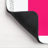 Platz: Neon Red and White Mousepad (Ecke)