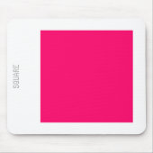 Platz: Neon Red and White Mousepad (Vorne)