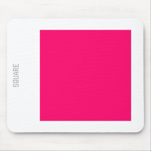 Platz: Neon Red and White Mousepad
