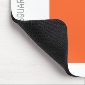 Platz: Orange und Weiß im Herbst Mousepad (Ecke)