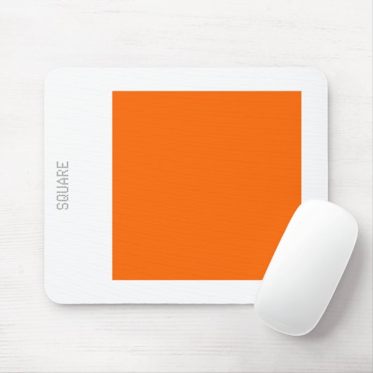 Platz - Orange und Weiß Mousepad (Mit Mouse)
