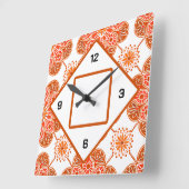 Platz Orange Wall Uhr für Landküche (Winkel)