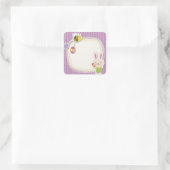 Platz Osterkleber Quadratischer Aufkleber (Tasche)