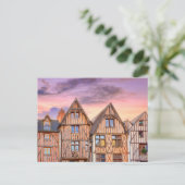 Platz Plumereau in Tours, Frankreich Postkarte (Stehend Vorderseite)