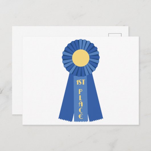 Platz Ribbon Postkarte (Vorne/Hinten)