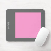 Platz - Rosa und Grau Mousepad (Mit Mouse)