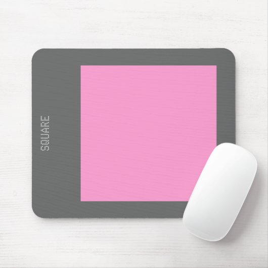 Platz - Rosa und Grau Mousepad (Mit Mouse)