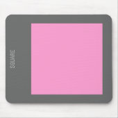 Platz - Rosa und Grau Mousepad (Vorne)
