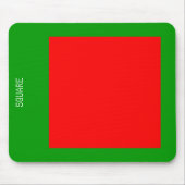 Platz: Rot und Grün Mousepad (Vorne)