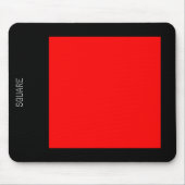 Platz: Rot und Schwarz Mousepad (Vorne)