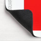 Platz - rot und weiß mousepad (Ecke)