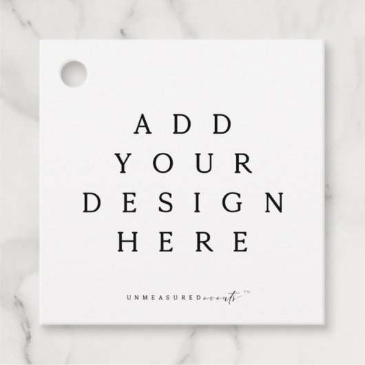 Platz/Round-Tag-Druck Geschenkanhänger (Vorderseite)