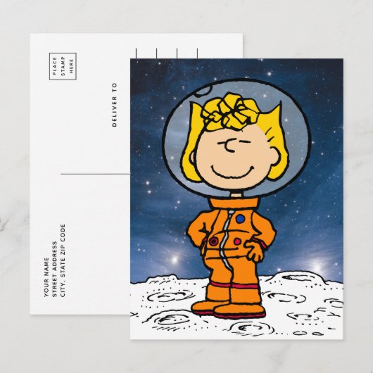 PLATZ | Sally Astronaut Postkarte (Vorne/Hinten)