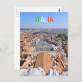Platz San Peter im Vatikan, Rom, Italien Postkarte (Vorne/Hinten)