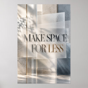 Platz schaffen für weniger moderne neutrale Typogr Poster