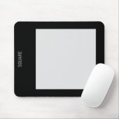 Platz - Schwarz und Grau Mousepad (Mit Mouse)
