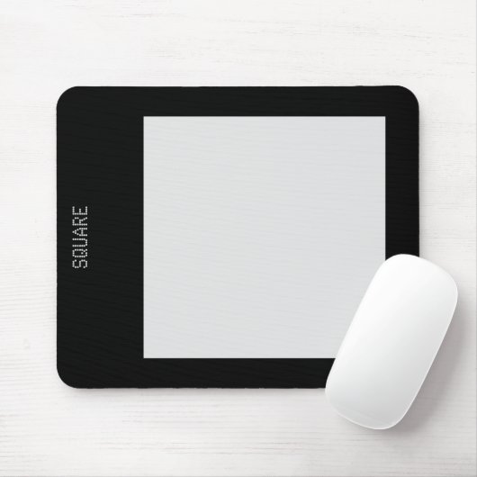 Platz - Schwarz und Grau Mousepad (Mit Mouse)