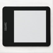 Platz - Schwarz und Grau Mousepad (Vorne)