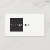 Platz (schwarz) visitenkarte (Vorderseite)