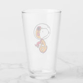 PLATZ | Snoopy Astronaut Glas (Rückseite)