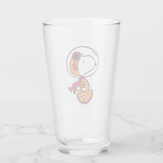 PLATZ | Snoopy Astronaut Glas (Rückseite)