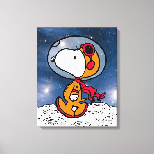 PLATZ | Snoopy Astronaut Leinwanddruck (Vorderseite)