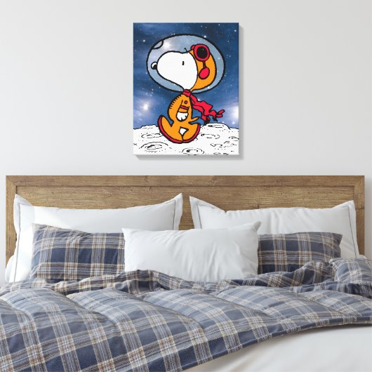 PLATZ | Snoopy Astronaut Leinwanddruck (Insitu (Schlafzimmer))