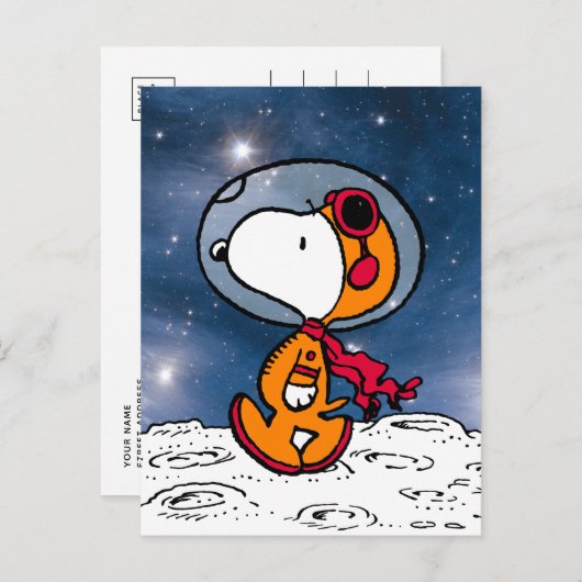 PLATZ | Snoopy Astronaut Postkarte (Vorne/Hinten)