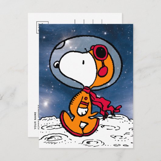 PLATZ | Snoopy Astronaut Postkarte (Vorne/Hinten)