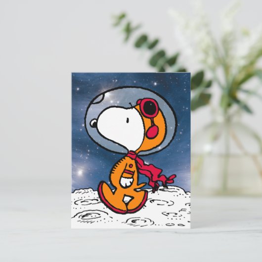 PLATZ | Snoopy Astronaut Postkarte (Stehend Vorderseite)
