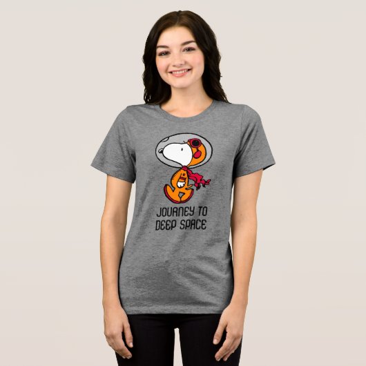 PLATZ | Snoopy Astronaut Tri-Blend Shirt (Vorderseite voll)