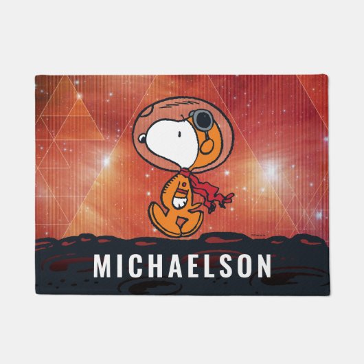 PLATZ | Snoopy Geometric Moon Walk Fußmatte (Vorderseite)