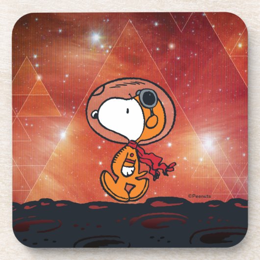 PLATZ | Snoopy Geometric Moon Walk Getränkeuntersetzer (Vorderseite)