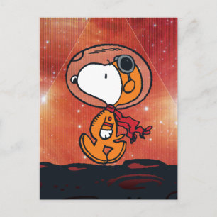 PLATZ   Snoopy Geometric Moon Walk Postkarte