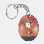 PLATZ | Snoopy Geometric Moon Walk Schlüsselanhänger (Vorderseite links)