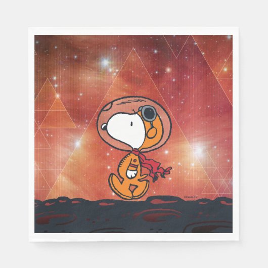 PLATZ | Snoopy Geometric Moon Walk Serviette (Vorderseite)